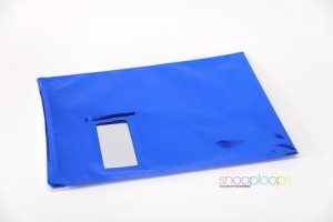 blau opak C4 Snooploop Folienumschlag mit Fenster 