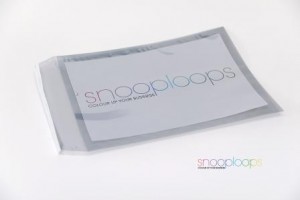 silber transluzent C4 Snooploop Folienumschlag 