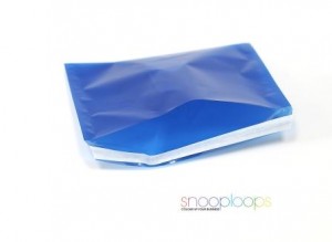 blau transluzent C5 Snooploop Folienumschlag 