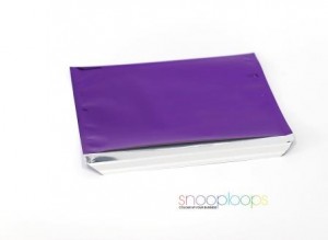 violett opak C5 Snooploop Folienumschlag 