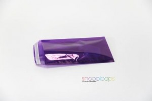 violett transluzent Din lang Snooploop Folienumschlag 
