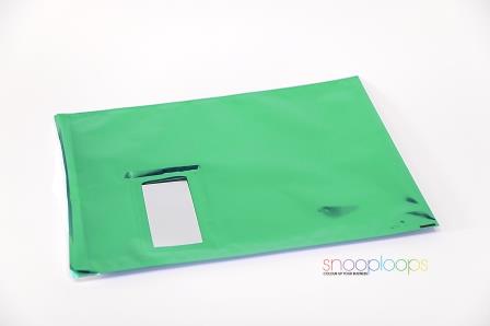 grün opak C4 Snooploop Folienumschlag mit Fenster 