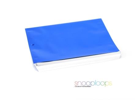 blau opak C6 Snooploop Folienumschlag 
