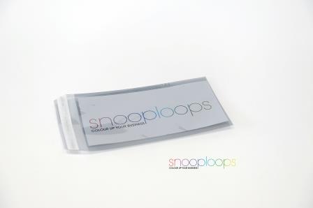 silber transluzent Din lang Snooploop Folienumschlag 